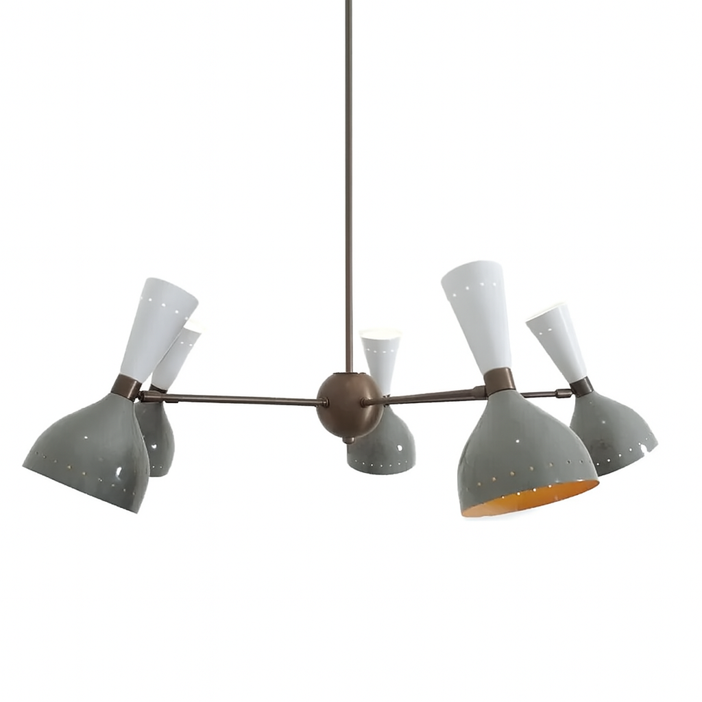 Lola 5-Light Walnut Ball Chandelier