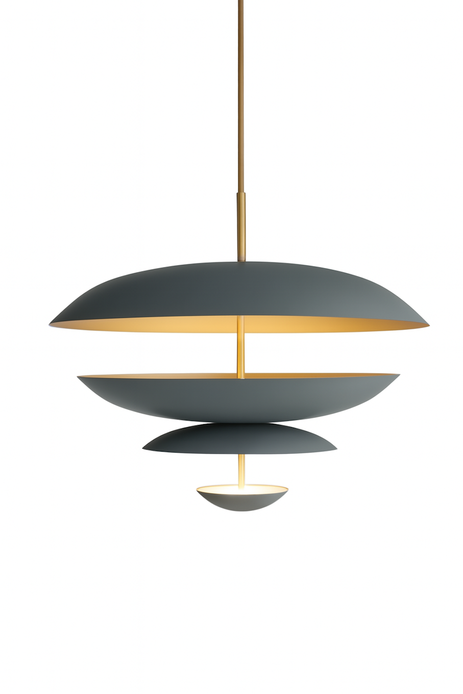 1950's Italian Brass Flush Mount