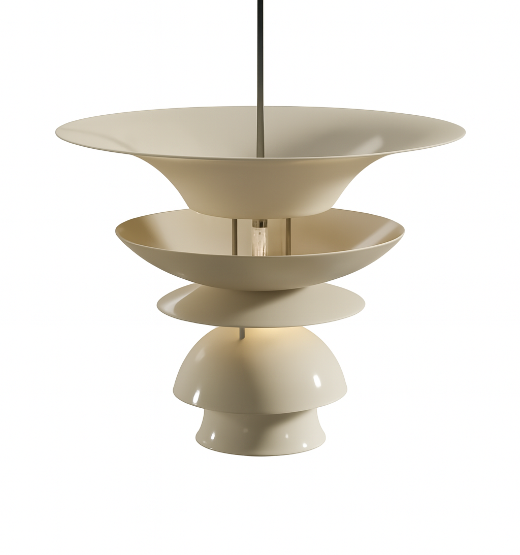 1950's Mid-Century Disk Chandelier