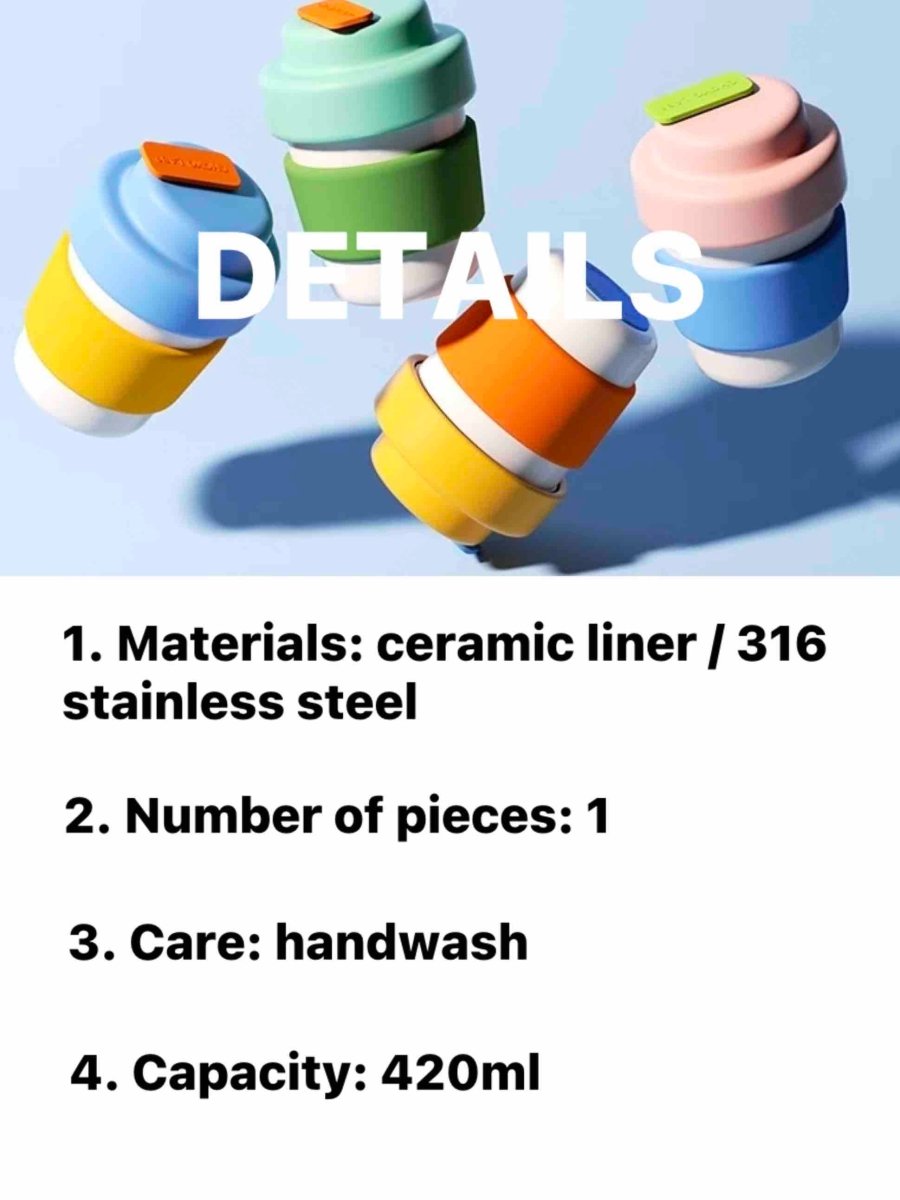 Gummies Thermos, Whimsical Dopamine Vacuum Insulated Tumbler Coffee Mu