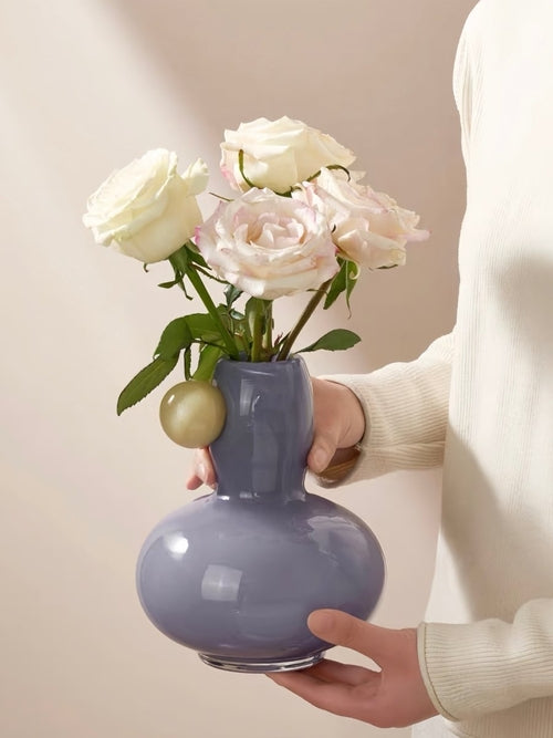 Jelly Bean Bud Vase - Whimsical Dopamine Centerpiece Vase for Gorgeous