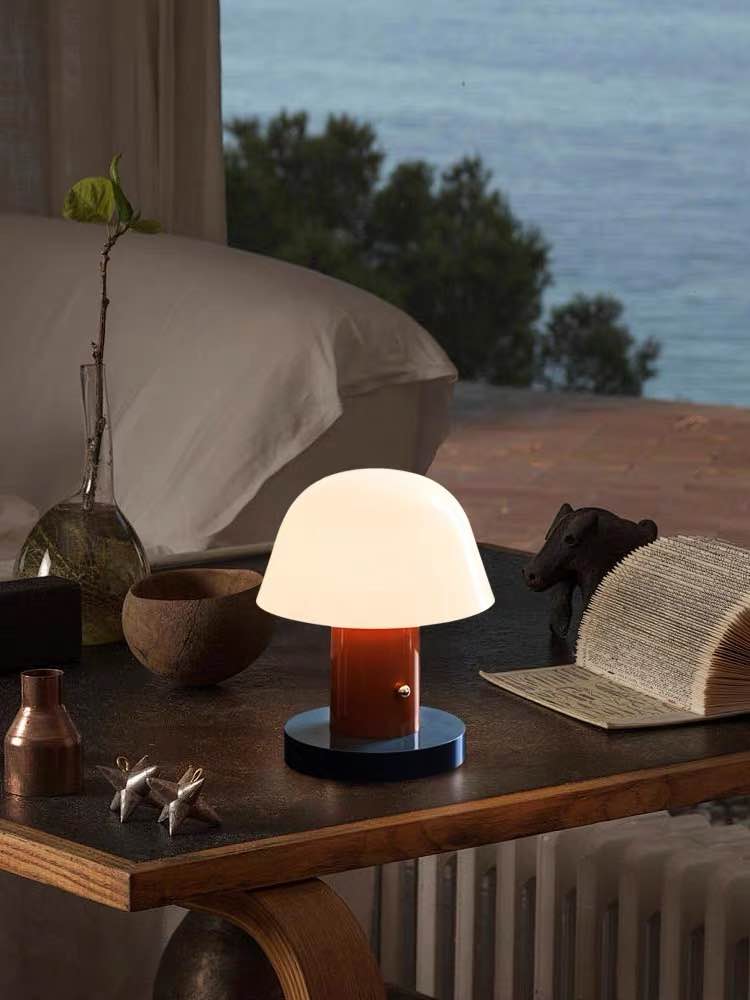Nordic Cute Mushroom Setago Table Lamp - Dimmable Portable Quirky