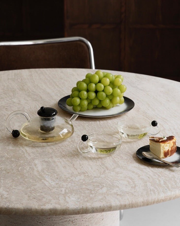 Nordic Style Vintage Glass Tea Set ( 1 Tea Kettle with Loose Leaf Infu