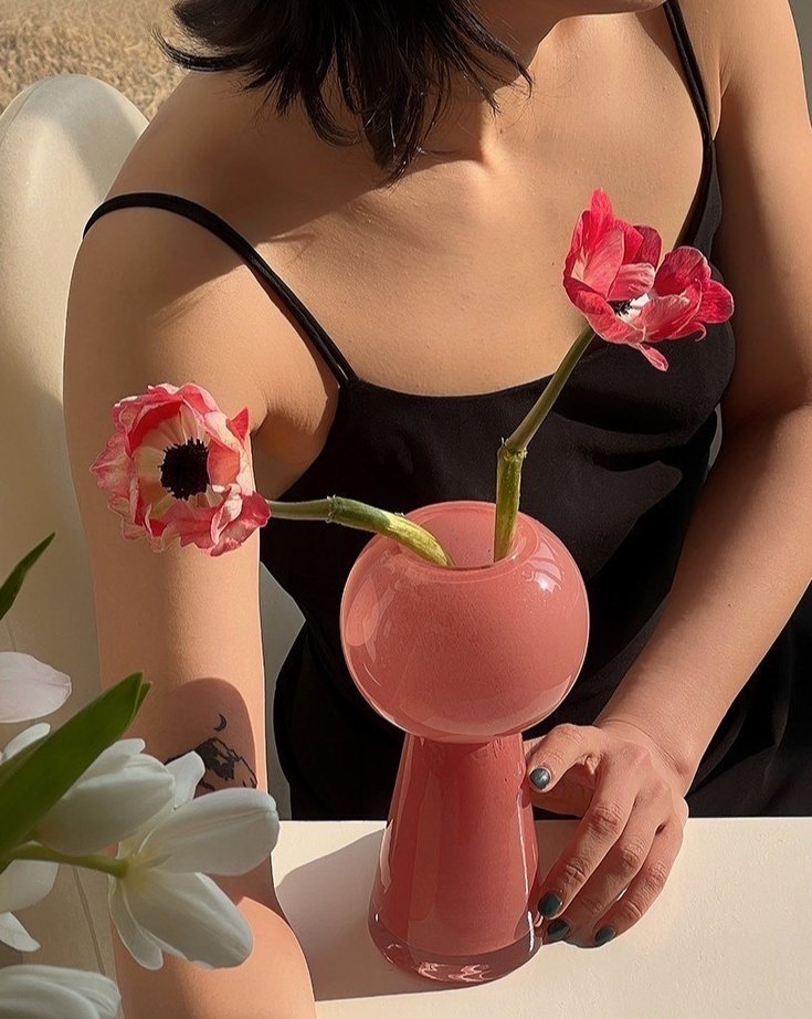 Retro Color Glazed Decorative Vase - Unique Glass Vase Decor